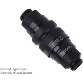 Alphacool Eiszapfen -pikakiinnitysliitin, uros, G1/4, musta