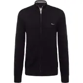 Gant Cotton Pique Zip Cardigan - Black - XXL