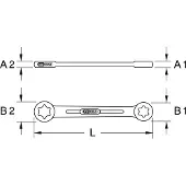 Ks Tools Kaksoislenkkiavain 911.0371
