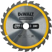 DeWalt DT1956-QZ pyörösahanterä rakennustöihin - 250 mm - 24T