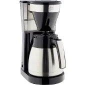 Melitta 1023-10, Suodatinkahvinkeitin, Jauhettu kahvi, 1050 W, Musta, Ruostumaton teräs