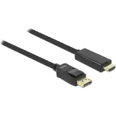 DeLOCK – Display Port Cable Male to High Speed HDMI-A Male, 5m, black (82441)