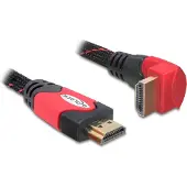 DeLOCK 2m HDMI, 2 m, HDMI-tyyppi A (vakio), HDMI-tyyppi A (vakio), 10,2 Gbit/s, Musta, Punainen (82686)