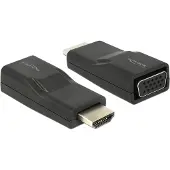 DeLOCK HDMI/VGA, HDMI, VGA, Musta (65655)