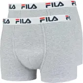 FILA Bokserishortsit meleerattu harmaa / punainen / musta / valkoinen | XL | male