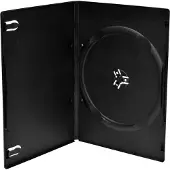 MediaRange BOX33, DVD-kotelo, 1 levyt, Musta, Muovi, 120 mm, RoHS