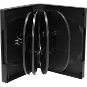 MediaRange BOX35-10, DVD-kotelo, 10 levyt, Musta, Muovi, 120 mm, RoHS