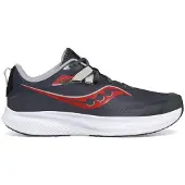 Saucony Kids' Ride 15 Grey/Black/Red Juoksukengät 21
