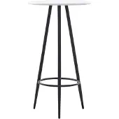 vidaXL Baaripöytä valkoinen 60x107,5 cm MDF