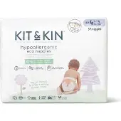 Kit & Kin Eco Nappies - White - 2(4-8KG