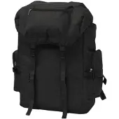 vidaXL Armeija-Tyylinen Reppu XXL 65 L Musta