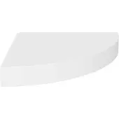 vidaXL Kelluva kulmahylly valkoinen 25x25x3,8 cm MDF