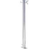 vidaXL Puutarhan vesipylväs 60 cm ruostumaton teräs pyöreä