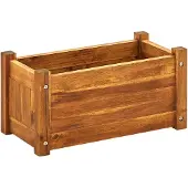 vidaXL Puutarhan korotettu kukkalaatikko akaasiapuu 50x25x25 cm