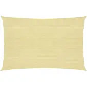 vidaXL Aurinkopurje 160 g/m² beige 2,5x3 m HDPE