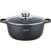 KINGHOFF POT WITH selected. MARBLE. 4.5L 24cm KINGHOFF KH-1595