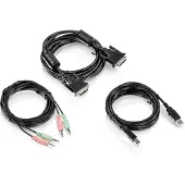 Trendnet TK-CD10, 3 m, USB, USB, DVI-I, musta, 500 g