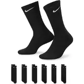 Nike Sukat Cushion 6-pack - Musta/valkoinen, koko XL: 46-50