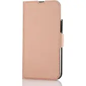 Wave Book Case MagSafe suojakotelo iPhone 15 Plus ruusukulta