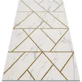 Rugsx Matto emerald yksinomainen 1012 glamouria, tyylikäs geometrinen, marmori kerma