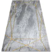 Rugsx Matto emerald yksinomainen 1022 glamouria, tyylikäs geometrinen, marmori harma