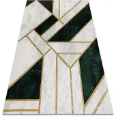 Rugsx Matto emerald yksinomainen 1015 glamouria, tyylikäs marmori, geometrinen pullo