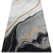 Rugsx Matto emerald yksinomainen 1017 glamouria, tyylikäs marmori musta / kulta-