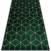 Rugsx Matto emerald yksinomainen 1014 glamouria, tyylikäs kuutio pullon vihreä / ku