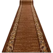 Rugsx Alfombra de pasillo BCF FELIKS marrón 140 cm 140x350 cm
