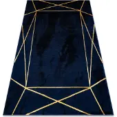 Rugsx Matto emerald yksinomainen 1022 glamouria, tyylikäs geometrinen laivastonsinin
