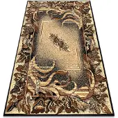 Rugsx Alfombra BCF Morad LIŚĆ Hojas Agawa clásico - beige 140x200 cm