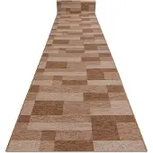 Rugsx Alfombra de pasillo con refuerzo de goma ICONA beige 80cm 80x300 cm