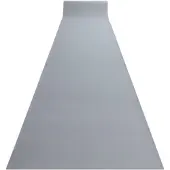 Rugsx Alfombra de pasillo con refuerzo de goma RUMBA un solo color gris 120 cm 120x400 cm