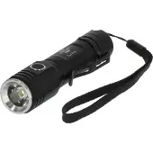 Brennenstuhl 1173750005, Käsikokoinen taskulamppu, Musta, Alumiini, Painikkeet, IP44, LED