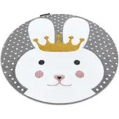Rugsx Matto petit bunny kani pyörä harmaa