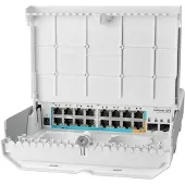 Mikrotik netPower 15FR - 18-porttinen hallittava Layer 2 -ulkokytkin, Valkoinen