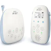 Philips AVENT Advanced SCD715/26 Advanced Audio DECT -itkuhälytin, 330 m, 50 m, 330 m, Sininen, Valkoinen, LCD, AC, Akku