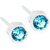 Blomdahl Medical Plastic 4mm Aquamarine