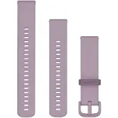 Garmin pikakiinnitteinen orkideanvärinen silikoniranneke 20 mm