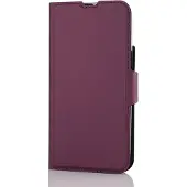 Wave BookCase -suojakotelo, MagSafe-yhteensopiva, iPhone 15, smoky sangria