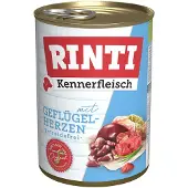 Rinti 12x400g Kennerfleisch siipikarjansydän koiran märkäruoka