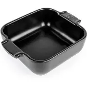 Peugeot Appolia Firkantet Ovnfad 18 Cm Satin Sort - Black - 18 CM