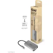 Club 3D 3D-sovitin - - CAC-1510-A - USB Type-C:stä DVI:hin - HDCP pois päältä - Aktiivinen