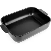 Peugeot Appolia Rektangulært Ovnfad 32 Cm Satin Sort - Black - 32 CM