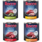 Rocco 24 x 800g Classic mix: nauta, pötsi, siipikarjansydän, kana