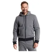 FASTWAY T-2208 Miesten moottoripyörä- Huppari Harmaa/Musta Miehet, size 48