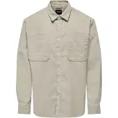 Only & Sons Onsalp 2Pkt Washd Cord Ls Shirt Otl - Beige - XS