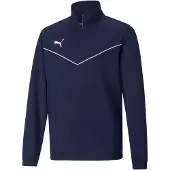 Puma Urheilullinen collegepaita 'TeamRise' tummansininen / valkoinen