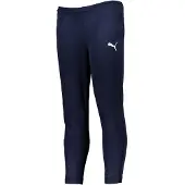 Puma Treenihousut Teamrise Poly - Navy/valkoinen Lapset, koko 164 cm