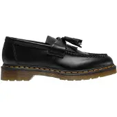 Dr. Martens for woman. 22209001 Adrian Yellow Yellow Stitch leather loafers black (42), Flat, 1 to 3 cm, Laces, Casual